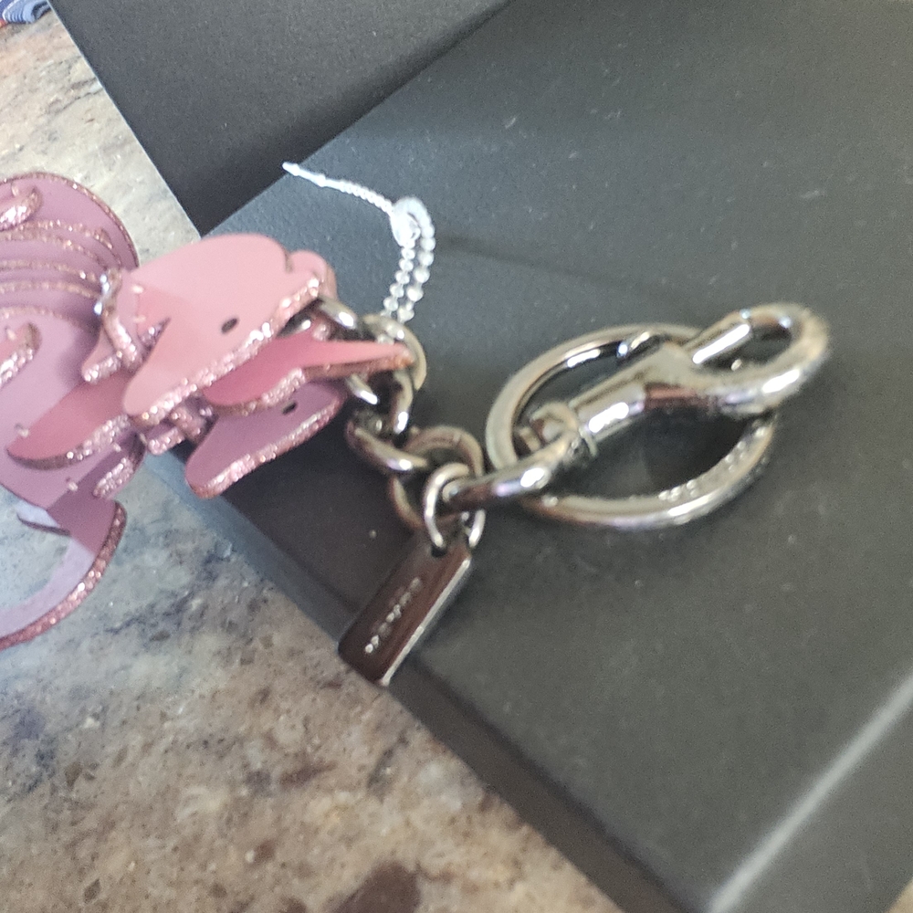 Coach Pink Unicorn...see Pics Some Wear On Hardware - Picture 5 of 7